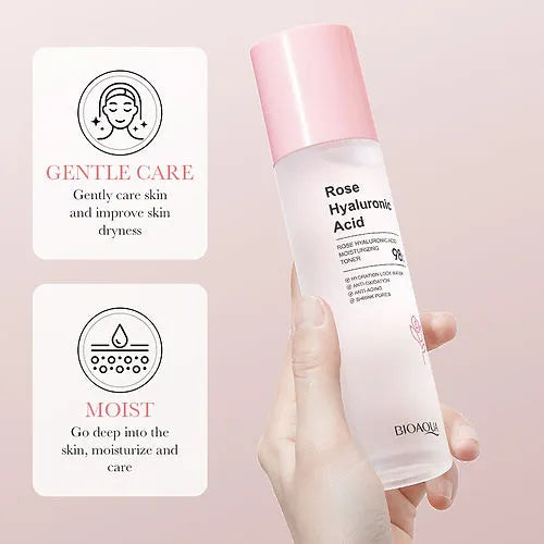 TONICO FACIAL DE ROSAS HIDRATANTE Y REFRESCANTE, NUTRE E ILUMINA LA PIEL BIOAQUA 100ML