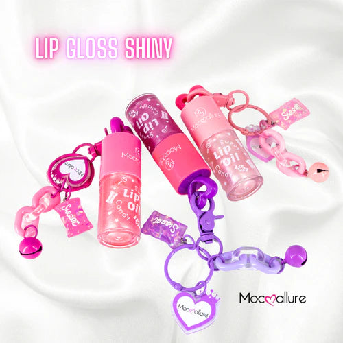 LIP GLOSS SHINY + LLAVERO  MOCOALLURE