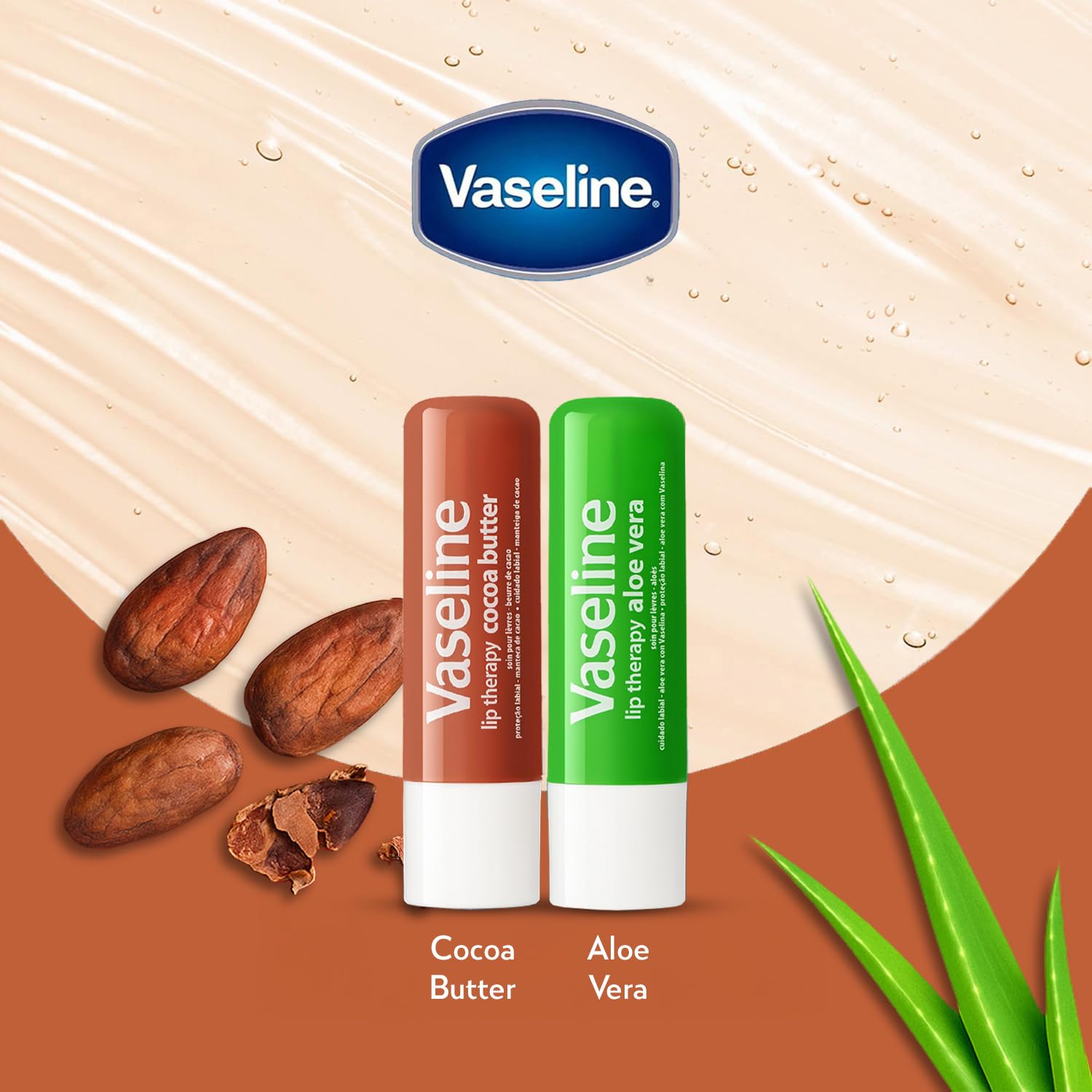 Vaseline Bálsamo Labial Therapy , para unos labios más suaves y sedosos, 1 barra de 0.16 oz