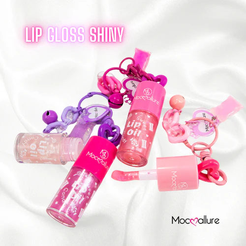 LIP GLOSS SHINY + LLAVERO  MOCOALLURE