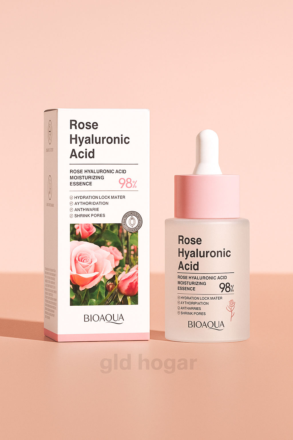 SERUM HIDRATANTE DE ROSAS Y ACIDO HIALURONICO BIOAQUA 30ML