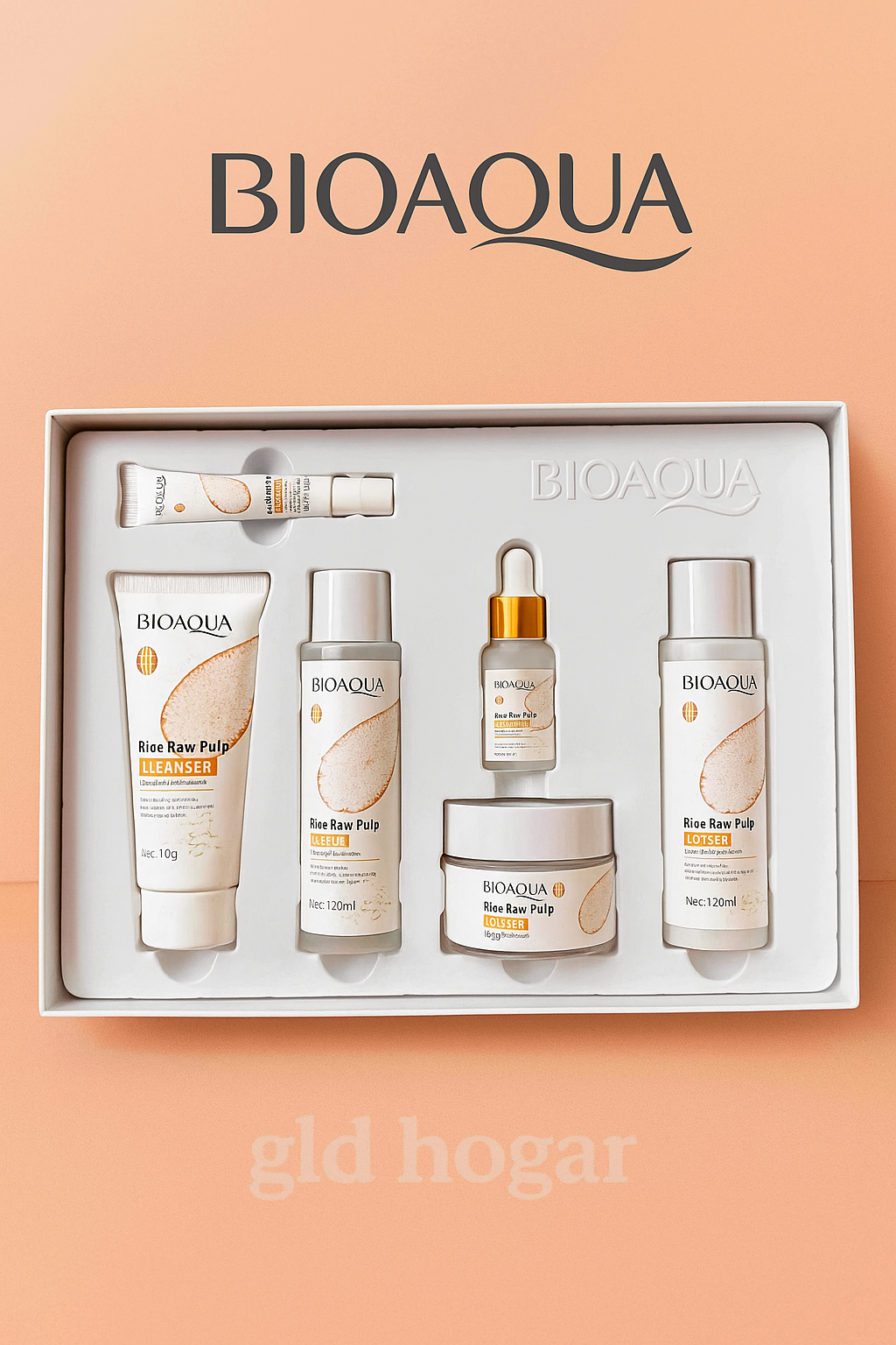 KIT DE LIMPIEZA FACIAL DE PULPA DE ARROZ-BIOAQUA