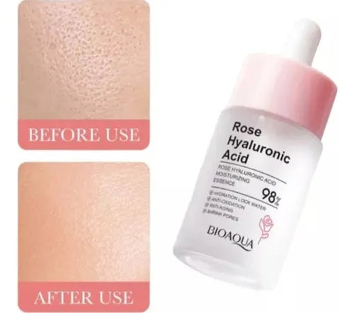 SERUM HIDRATANTE DE ROSAS Y ACIDO HIALURONICO BIOAQUA 30ML