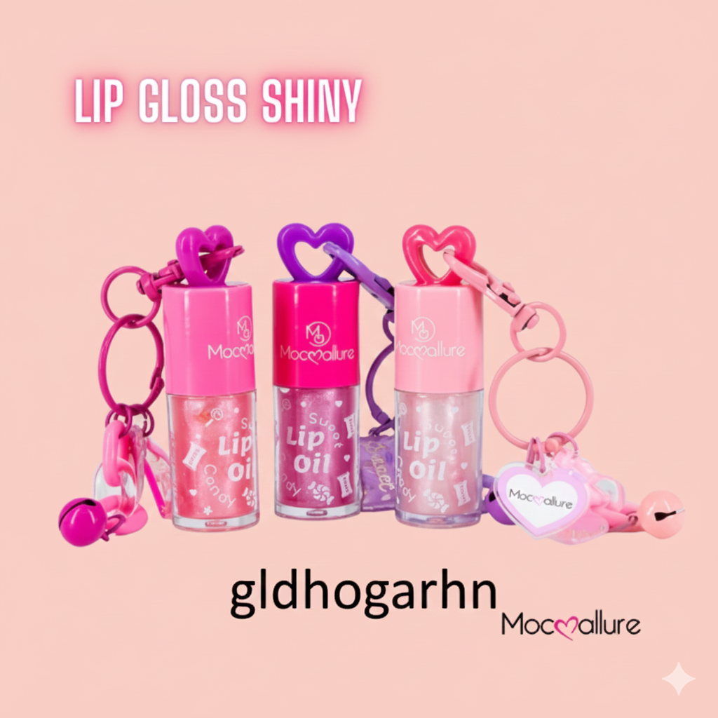 LIP GLOSS SHINY + LLAVERO  MOCOALLURE