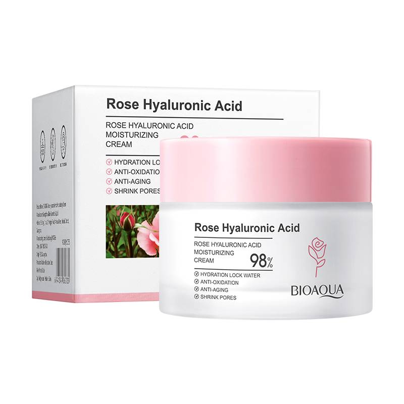 KIT FACIAL DE LIMPIEZA E HIDRTATENTE ACIDO HIALURONICO Y ROSAS BIOAQUA