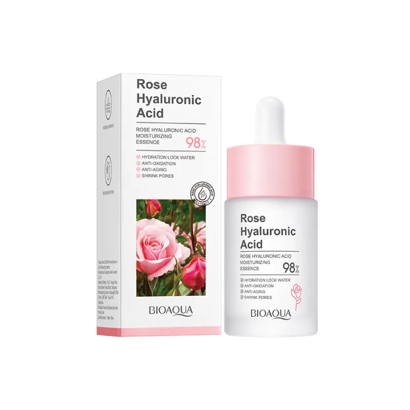 KIT FACIAL DE LIMPIEZA E HIDRTATENTE ACIDO HIALURONICO Y ROSAS BIOAQUA