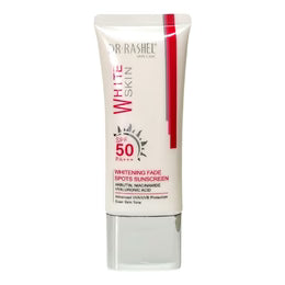 PROTECTOR SOLAR BLANQUEADOR SPF50 PA, PARA MANCHAS HECHAS POR EL SOL, PROTEGE LA PIEL, PREVIENE EL ENVEJECIMIENTO Y PIGMENTACION DR RASHEL 50G