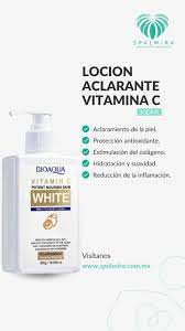 Loción corporal bioaqua con extracto de vitamina c para blanquear e iluminar la piel 300g