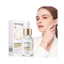 BIOAQUA Rice Raw Pulm Face Essence Ácido Hialurónico Shrink Pores Suaviza Hidratante Suero Facial Piel 0.5 fl oz (1 botella, 0.5, Fl Oz)