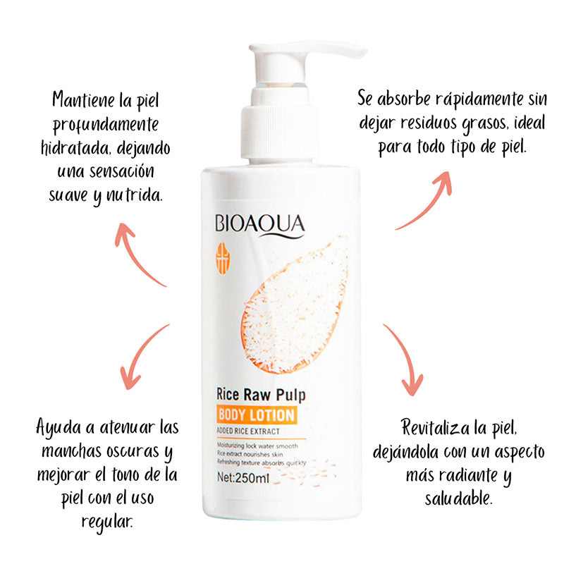 CREMA CORPORAL DE ARROZ -BIOAQUA